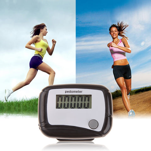Digital LCD Display Pedometer Design Fitness Run Step Walking Distance Calorie Counter