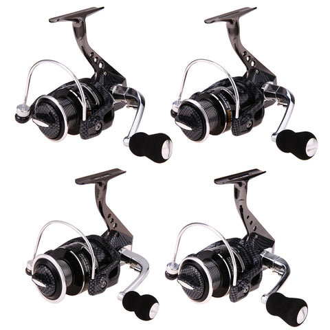 Carp Spinning Fishing Reels Wooden Handle Metal Spool 10+1BB with Spare Plastic Spool
