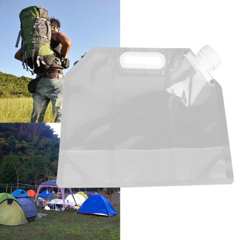 1Pcs Portable 3L Foldable Drinking Water Bag for Outdoor Camping Hiking Riding Folding Collapsible Car