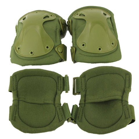 New High Quality Airsoft Tactical Knee and Elbow Protector Pads Set