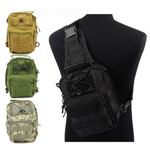 600D Molle Tactical Utility 3 Ways Shoulder Sling Pouch Backpack Chest Bag 5 Colors