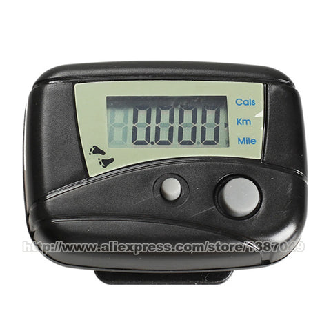 Digital LCD Run Step Pedometer. Walking Distance Calorie Counter Passometer Walking / Jogging Detection Black